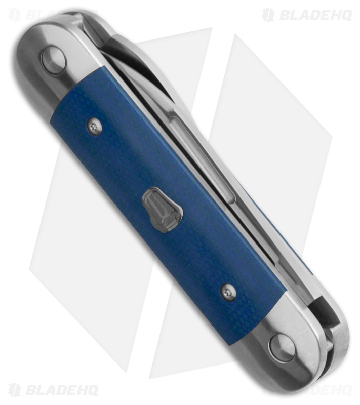 Advanced Knife Bro Stump Lifter Slip Joint Knife 3.6" Blue Denim Micarta