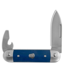 Advanced Knife Bro Stump Lifter Slip Joint Knife 3.6" Blue Denim Micarta
