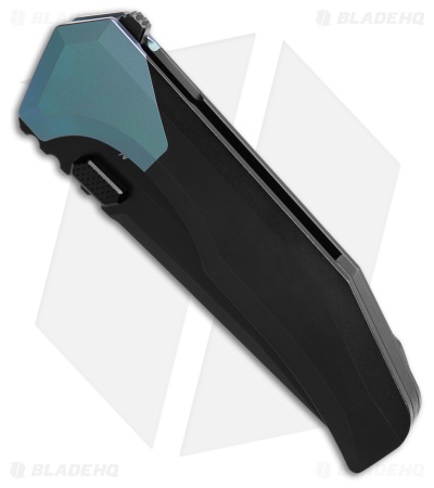 Arcane Design Necronaut V3 Liner Lock Knife Blue/Black Ti (3.5" Black)