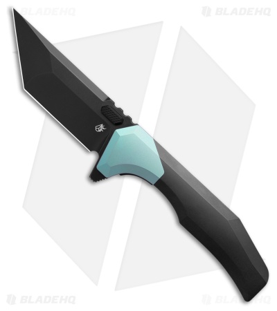 Arcane Design Necronaut V3 Liner Lock Knife Blue/Black Ti (3.5" Black)