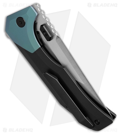 Arcane Design Necronaut V3 Liner Lock Knife Blue/Black Ti (3.5" Satin)