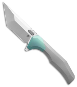 Arcane Design Necronaut V3 Liner Lock Knife Blue/Gray Ti (3.5" Satin)