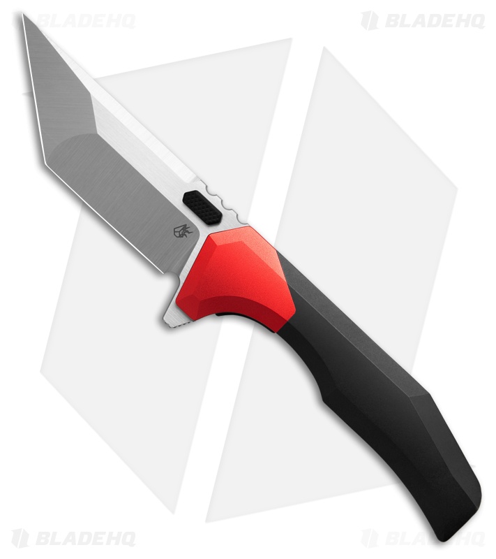 Arcane Design Necronaut V3 Liner Lock Knife Red Al/Black Ti (3.5" Satin)