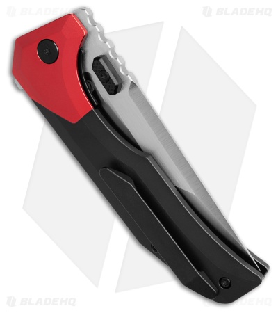 Arcane Design Necronaut V3 Liner Lock Knife Red Al/Black Ti (3.5" Satin)