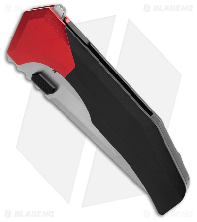 Arcane Design Necronaut V3 Liner Lock Knife Red Al/Black Ti (3.5" Satin)