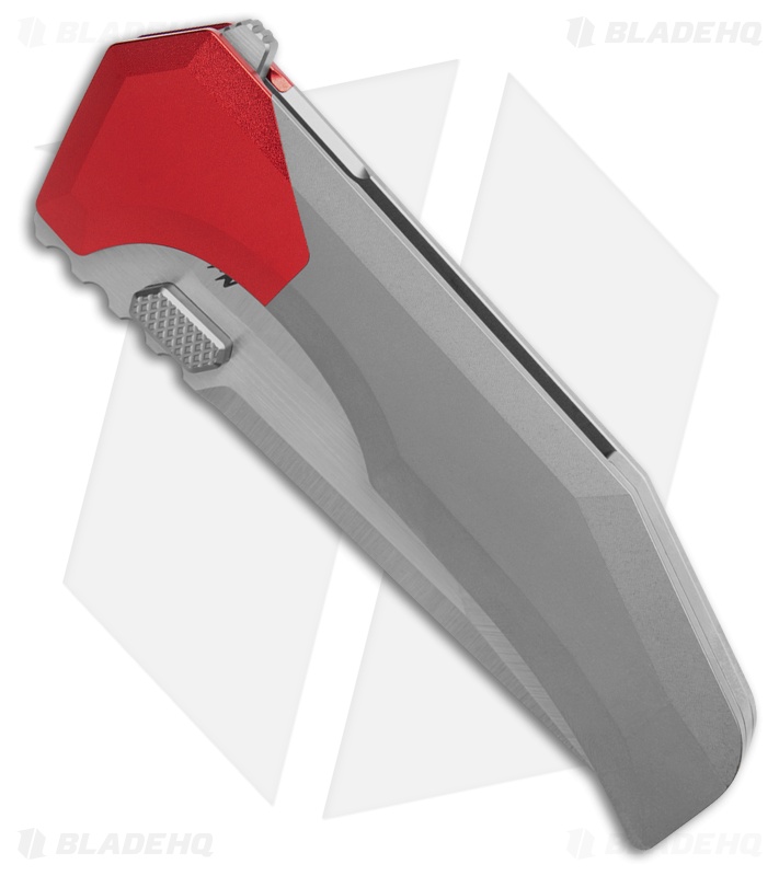 Arcane Design Necronaut V3 Liner Lock Knife Red Al/Gray Ti (3.5" Satin)