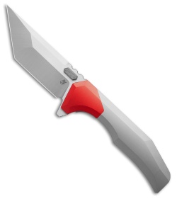 Arcane Design Necronaut V3 Liner Lock Knife Red Al/Gray Ti (3.5" Satin)