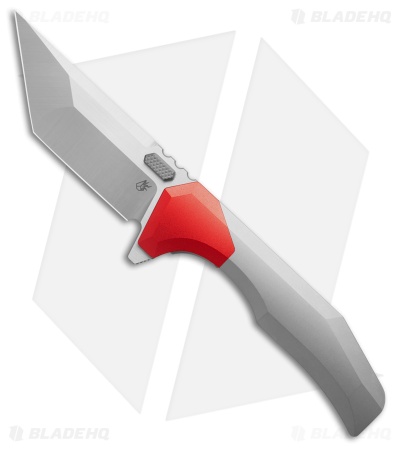 Arcane Design Necronaut V3 Liner Lock Knife Red Al/Gray Ti (3.5" Satin)