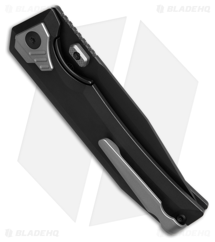 Arcane Design The Automaton Liner Lock Knife Silver/Black Ti  (3.5" Black)