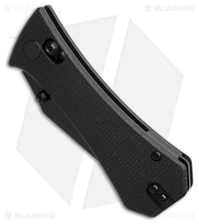 Auxiliary Manufacturing Coffin Tanto Crossbar Lock Knife Black (2.8" Black)