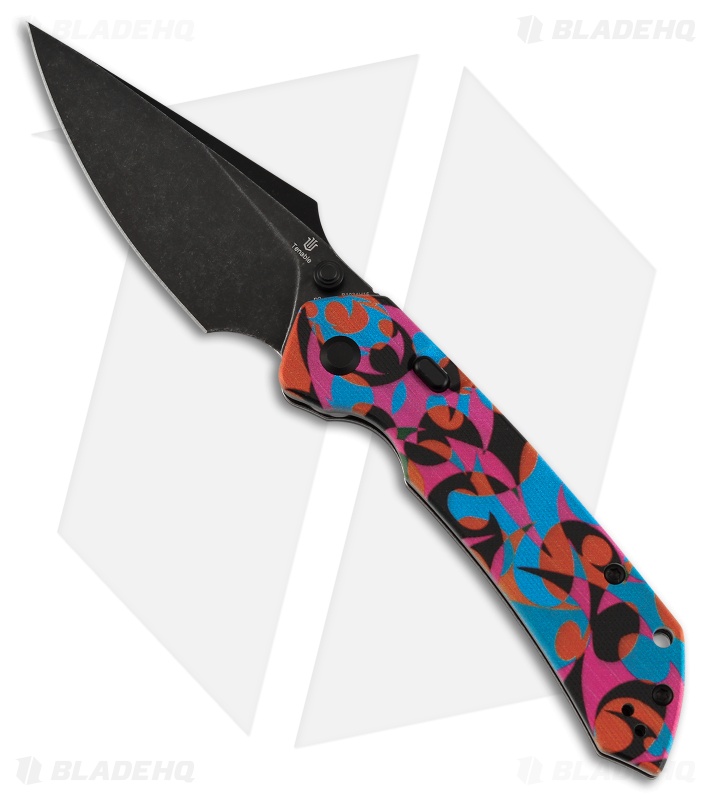 Tenable Fenrir Top Liner Lock Knife Multicolor Camo Jade G-10 (3.4" Black SW)