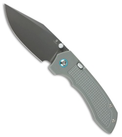 Tenable Knives Entity Button Lock Knife Gray G-10 (3.52" Gray TiCN)