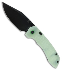 Tenable Knives Entity Button Lock Knife Glow-In-The-Dark G10 (3.52" Black SW)