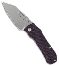 Tenable Knives Loki Liner Lock knife Purple Micarta (3" Stonewash)