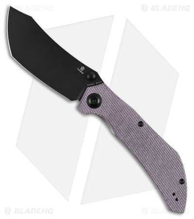 Tenable Knives Tipper Liner Lock Knife Purple Micarta (3.4" Black SW)