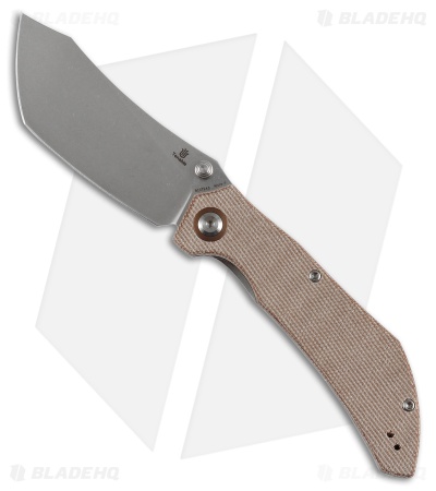 Tenable Knives Tipper Liner Lock Knife Brown Micarta (3.4" SW)