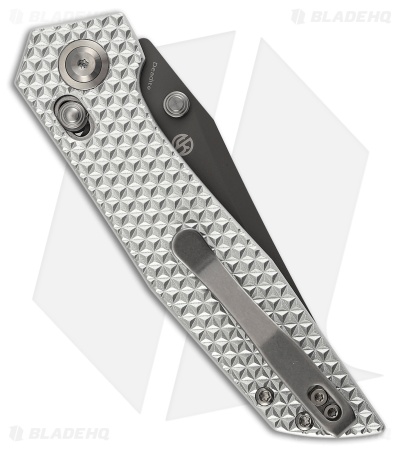Tenable Deadite Crossbar Lock Knife Silver Aluminum (3.5" Gray TiCN)