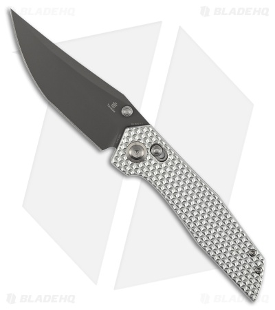 Tenable Deadite Crossbar Lock Knife Silver Aluminum (3.5" Gray TiCN)