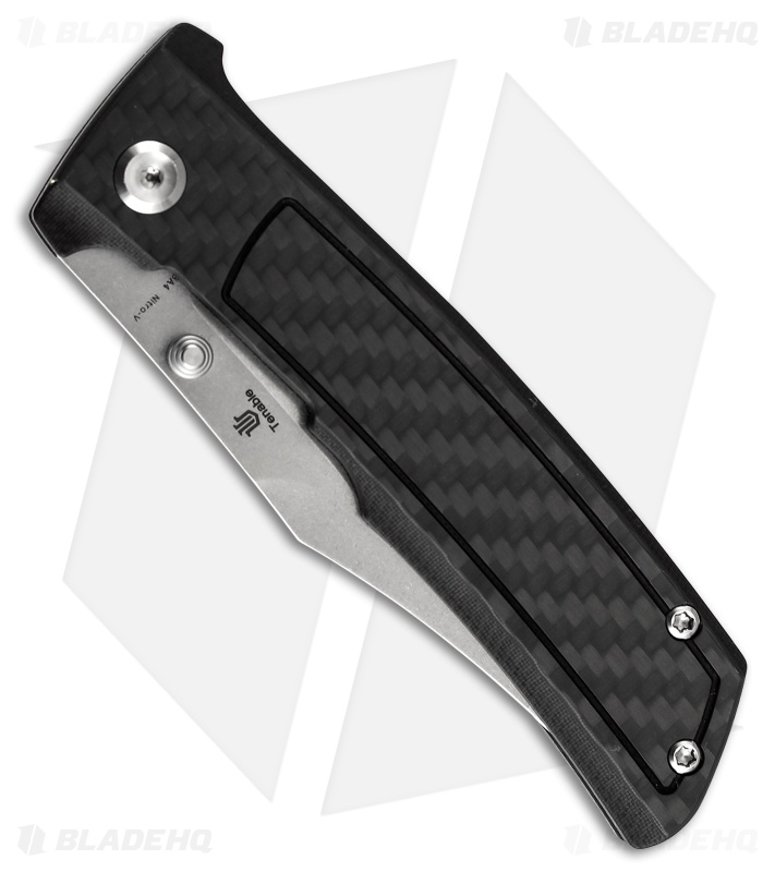 Tenable Bison Liner Lock Knife Twill Carbon Fiber & G-10 (3.2" SW)