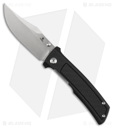 Tenable Bison Liner Lock Knife Twill Carbon Fiber & G-10 (3.2" SW)
