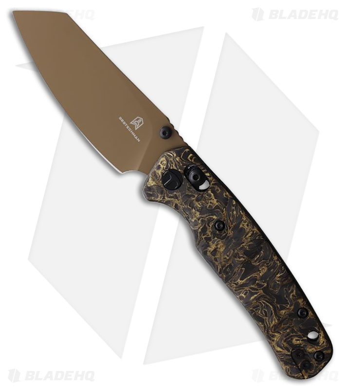 Bestechman Cicada's Wing Knife Black/Gold CF Gold
