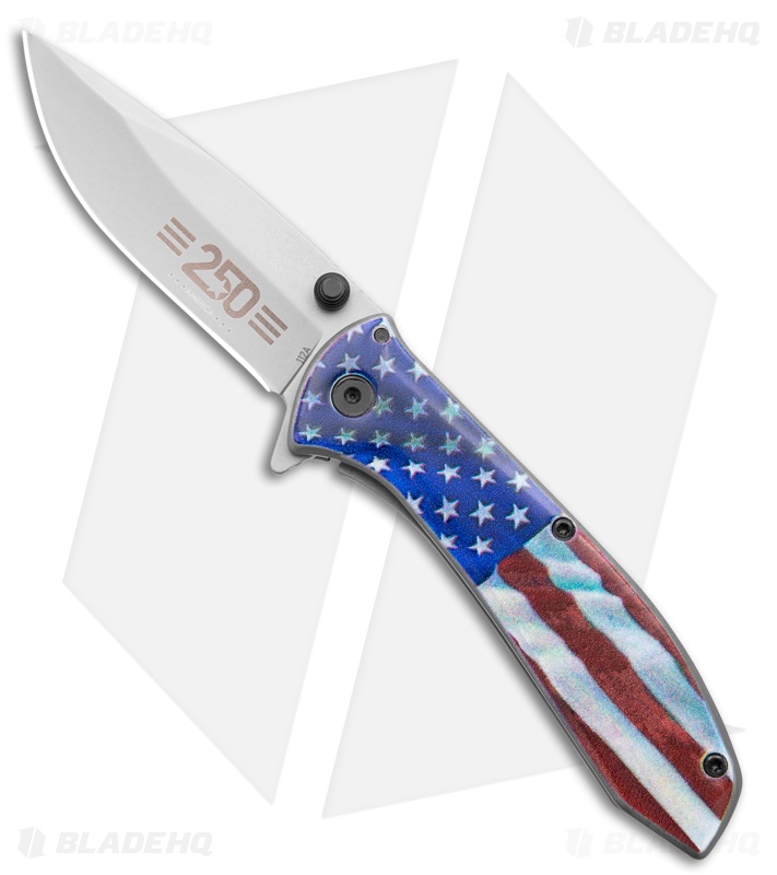 Bear & Son 4" Liner Lock Flipper Knife USA Stainless Steel (2.8" Satin) U112AUSA