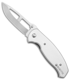 Beretta Airlight 3 Medium Liner Lock Knife Silver Aluminum (3" Satin)