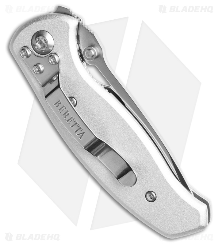 Beretta Small Airlight 3 Linerlock Silver Aluminum (2.50" Satin)