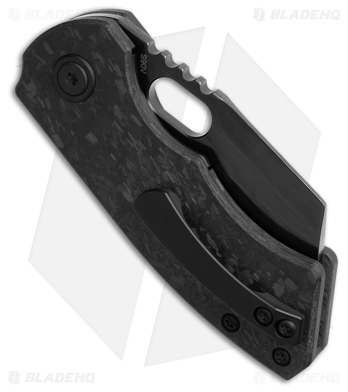 BergBlades Mini Slim 2.0 Liner Lock Knife Carbon Fiber (2.4" Black)