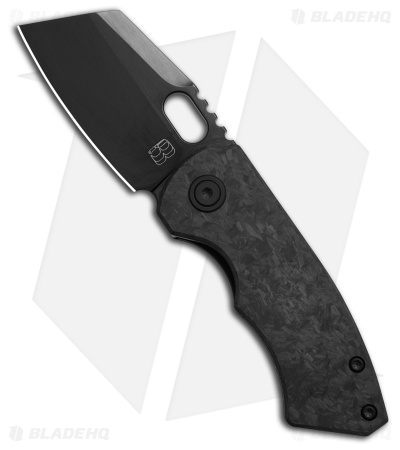 BergBlades Mini Slim 2.0 Liner Lock Knife Carbon Fiber (2.4" Black)