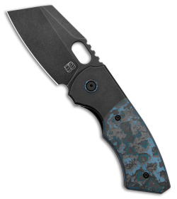 BergBlades Slim Frame Lock Knife Fat Carbon Arctic Storm (2.65" Black DLC)