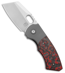 BergBlades Slim Frame Lock Knife Fat Carbon Lava Flow (2.65" Satin)