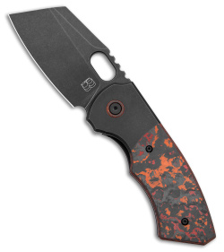 BergBlades Slim Frame Lock Knife Fat Carbon Mars Valley (2.65" Black DLC)