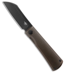 Bestech Knives Bruv Frame Lock Knife Bronze/Black Ti (2.95" Black SW ) BT2401B