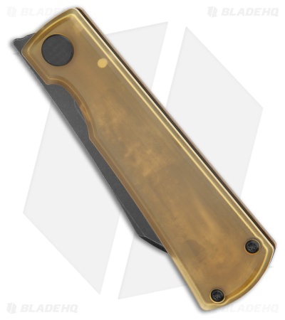Bestech Knives Bruv Frame Lock Knife Ultem/Titanium (2.95" Black SW ) BT2401C