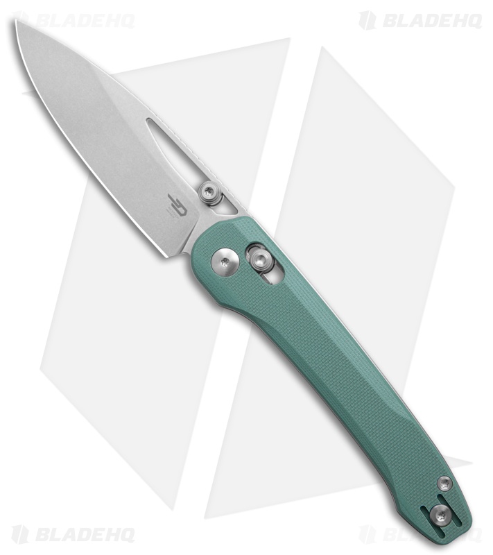 Bestech Knives Cobber Bar Lock Knife Blue G-10 (3.4" Stonewash)