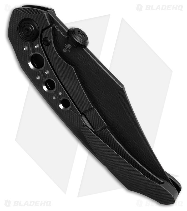 Bestech Knives Kombou Razon Knife Brushed Black Ti (3.9" Brushed Black)