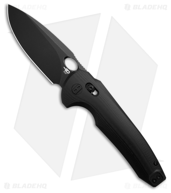 Bestech Knives NOCTAR Bar Lock Knife Black G-10 (3.7" Black SW)