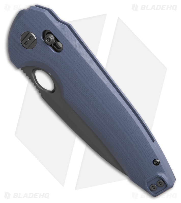 Bestech Knives NOCTAR Bar Lock Knife Blue G-10 (3.7" Gray PVD)