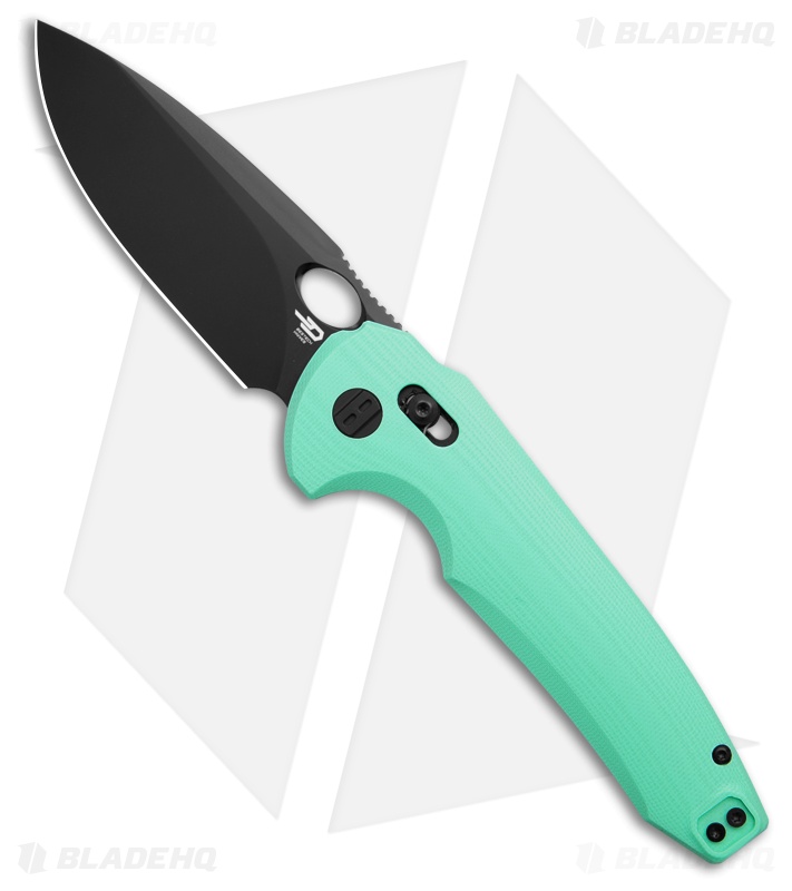 Bestech Knives NOCTAR Bar Lock Knife Mint Green G-10 (3.7" Black)