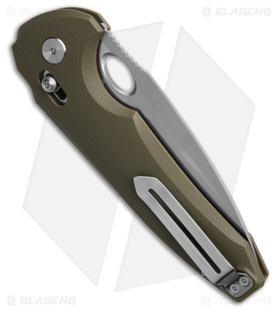 Bestech Knives NOCTAR Bar Lock Knife OD Green G-10 (3.7" Satin)
