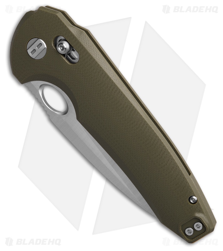 Bestech Knives NOCTAR Bar Lock Knife OD Green G-10 (3.7" Satin)