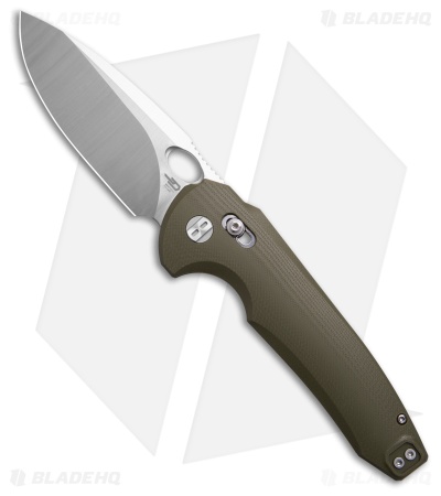 Bestech Knives NOCTAR Bar Lock Knife OD Green G-10 (3.7" Satin)