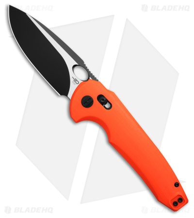 Bestech Knives NOCTAR Bar Lock Knife Orange G-10 (3.7" Two-Tone)