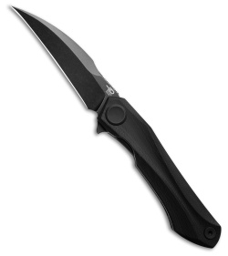 Bestech Knives Ostap Hel Ivy Liner Lock Knife Black G-10 (3.1" Black SW)