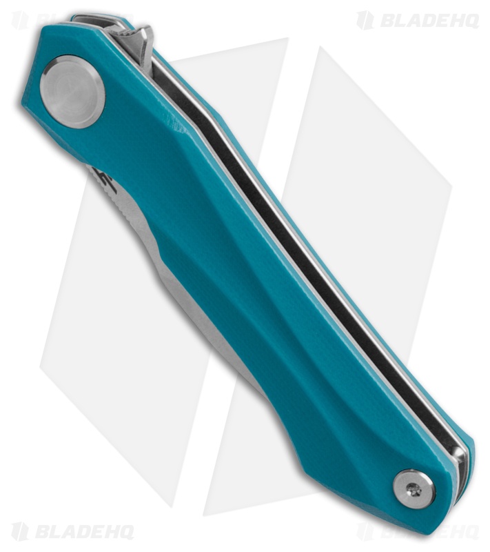 Bestech Knives Ostap Hel Ivy Liner Lock Knife Blue G-10 (3.1" Stonewash)