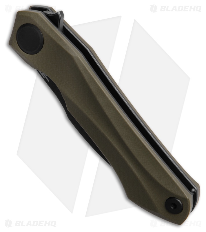 Bestech Knives Ostap Hel Ivy Liner Lock Knife OD Green G-10 (3.1" Black SW)