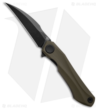 Bestech Knives Ivy OD Green G-10 Hawkbill Black SW 14C28N