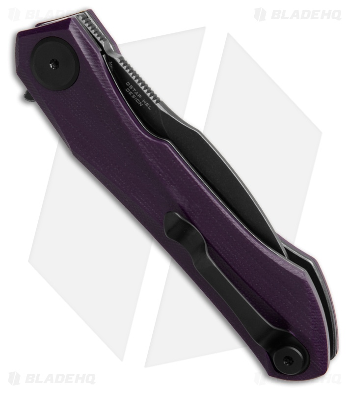 Bestech Knives Ostap Hel Ivy Liner Lock Knife Purple G-10 (3.1" Black SW)