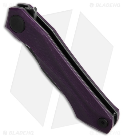 Bestech Knives Ostap Hel Ivy Liner Lock Knife Purple G-10 (3.1" Black SW)